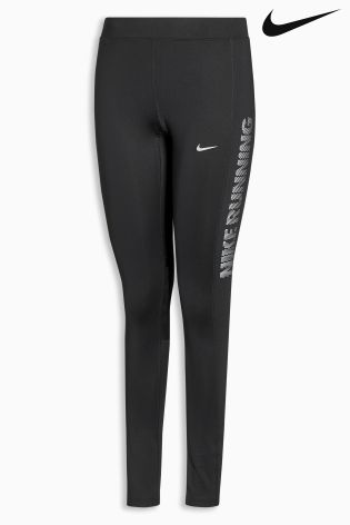 Nike Black Power Flash Essential Running Tight